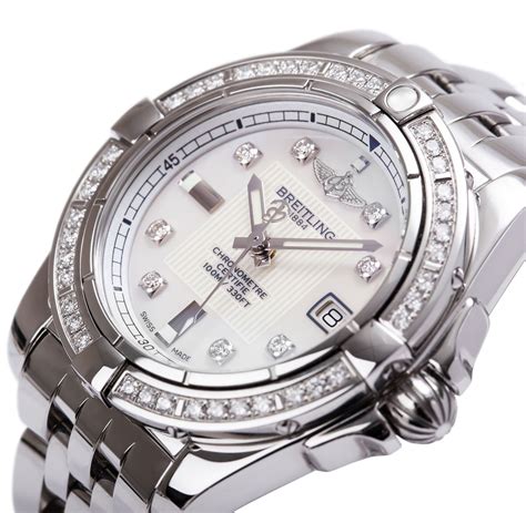 breitling ladies diamond watch|breitling watch with diamonds.